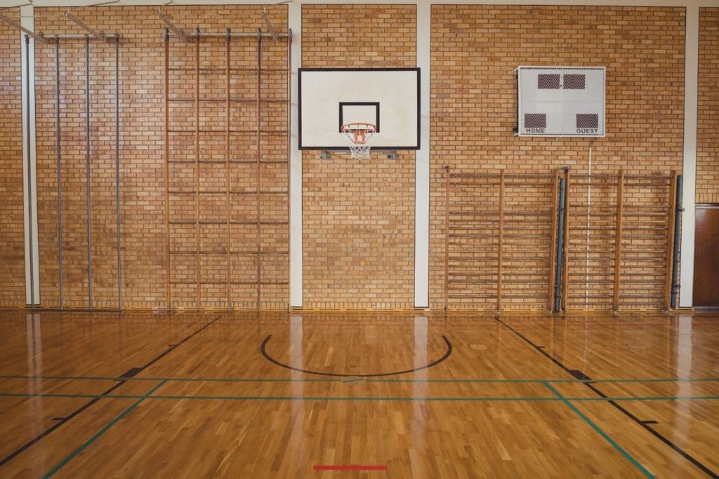 A basketball court where sexual assault by a staff person occurred