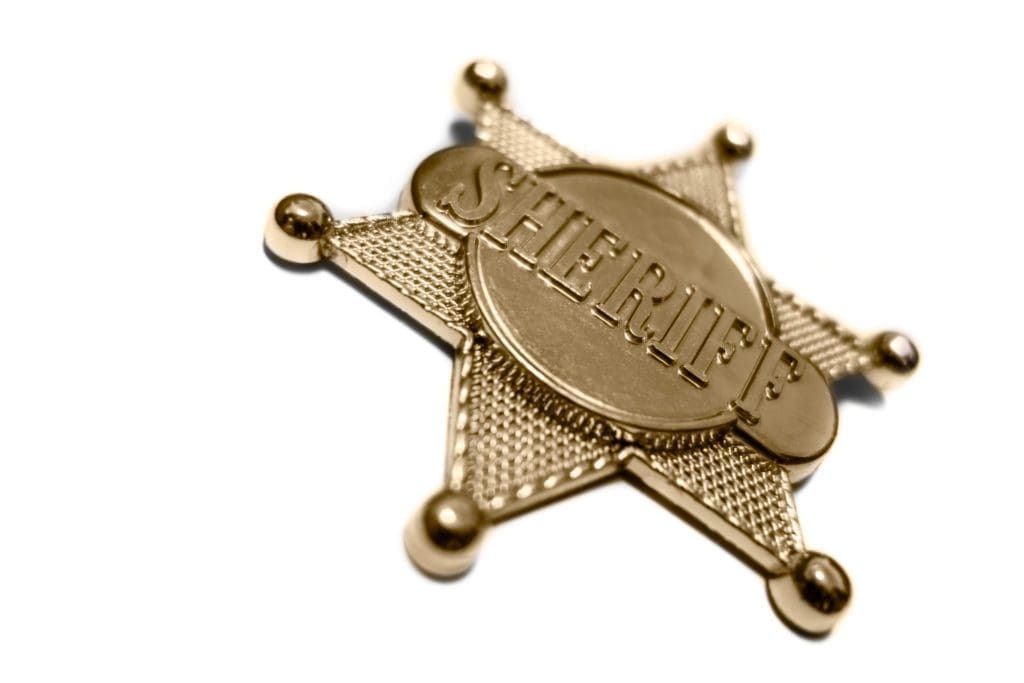 fake sheriff badge for impersonating a peace officer