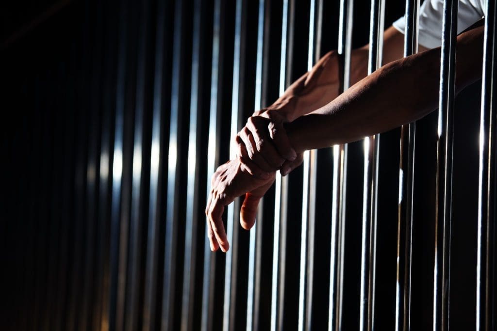 A man in jail for false imprisonment