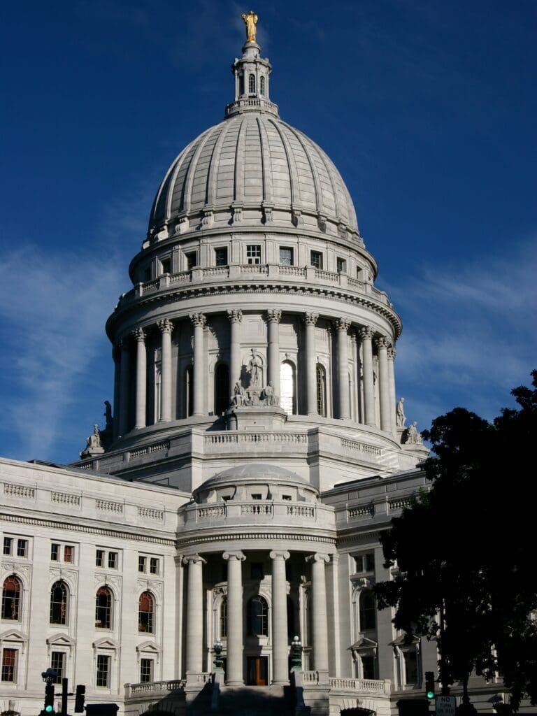 The Wisconsin State Capitol building.