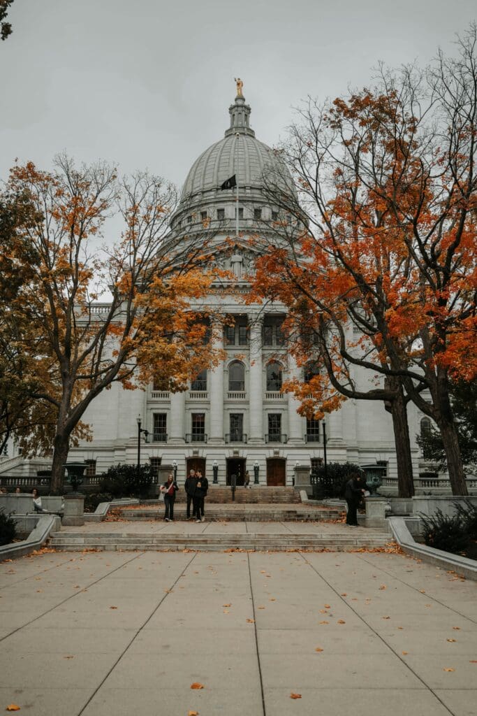 The Wisconsin state capital